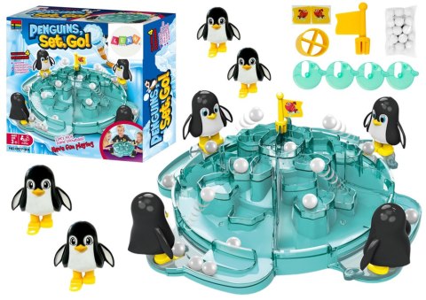 LEAN Toys Gra Lodowiec Pingwinów Podbijanie Piłek Śnieżek LEAN Toys Gra Lodowiec Pingwinów Podbijanie Piłek Śnieżek