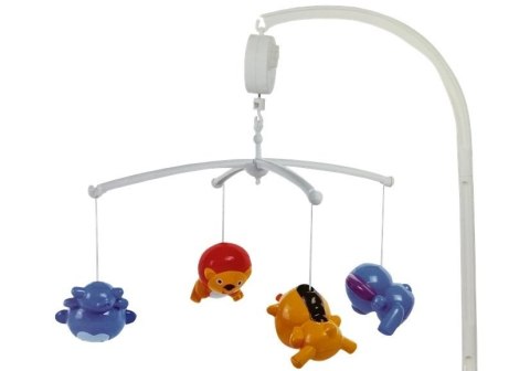 LEAN Toys Karuzela Do Łóżeczka Zwierzątka Lew Słonik Żyrafa Dźwięk LEAN Toys Karuzela Do Łóżeczka Zwierzątka Lew Słonik Żyrafa Dźwięk