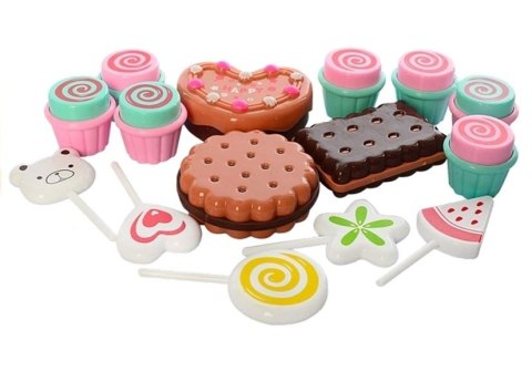 LEAN Toys Kasa Fiskalna Stragan Słodkości Candy Shop 35 Elementów LEAN Toys Kasa Fiskalna Stragan Słodkości Candy Shop 35 Elementów