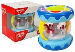 LEAN Toys Kolorowy bębenek z Karuzelką Odgłosy Zwierząt