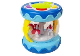LEAN Toys Kolorowy bębenek z Karuzelką Odgłosy Zwierząt
