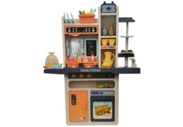 LEAN Toys Kuchnia Dziecięca Różowa Warzywa Akcesoria Sztucce