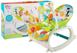 LEAN Toys Leżaczek Bujaczek 2w1 Dziecięcy Bujak Fotelik