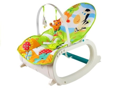 LEAN Toys Leżaczek Bujaczek 2w1 Dziecięcy Bujak Fotelik LEAN Toys Leżaczek Bujaczek 2w1 Dziecięcy Bujak Fotelik