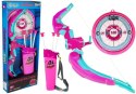 LEAN Toys Łuk z Tarczą + 3 Strzały na Przyssawki Różowy