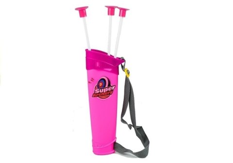 LEAN Toys Łuk z Tarczą + 3 Strzały na Przyssawki Różowy LEAN Toys Łuk z Tarczą + 3 Strzały na Przyssawki Różowy