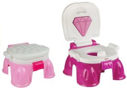 LEAN Toys Nocnik Różowy z Diamentem Dla Malucha