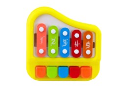 LEAN Toys Pianinko Cymbałki Dzwonki Dla Malucha Żółte