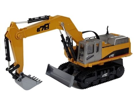 LEAN Toys Pojazd Budowlany Koparka RC Zdalnie Sterowana 2.4G R/C Światła Żółty LEAN Toys Pojazd Budowlany Koparka RC Zdalnie Sterowana 2.4G R/C Światła Żółty