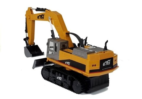 LEAN Toys Pojazd Budowlany Koparka RC Zdalnie Sterowana 2.4G R/C Światła Żółty LEAN Toys Pojazd Budowlany Koparka RC Zdalnie Sterowana 2.4G R/C Światła Żółty
