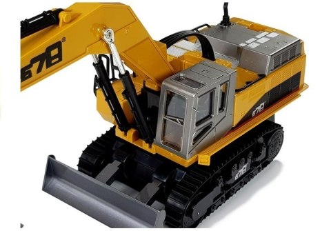 LEAN Toys Pojazd Budowlany Koparka RC Zdalnie Sterowana 2.4G R/C Światła Żółty LEAN Toys Pojazd Budowlany Koparka RC Zdalnie Sterowana 2.4G R/C Światła Żółty