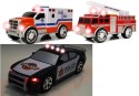 LEAN Toys Zestaw Aut Służby Specjalne Straż Pożarna Policja