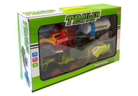 LEAN Toys Zestaw Autek Farmerskich Zgrabiarka Prasa LEAN Toys Zestaw Autek Farmerskich Zgrabiarka Prasa