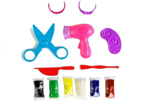 LEAN Toys Zestaw Ciastolina Fryzjer Wyciskarka do Włosów LEAN Toys Zestaw Ciastolina Fryzjer Wyciskarka do Włosów