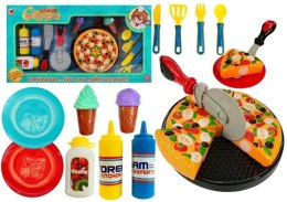 LEAN Toys Zestaw Fast Food Pizza Lody 20 Elementów