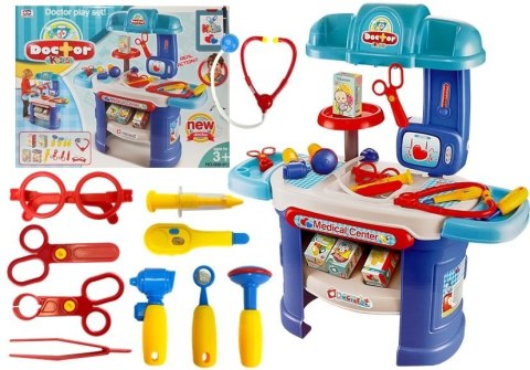 LEAN Toys Zestaw Gabinet Lekarski Niebieski LEAN Toys Zestaw Gabinet Lekarski Niebieski
