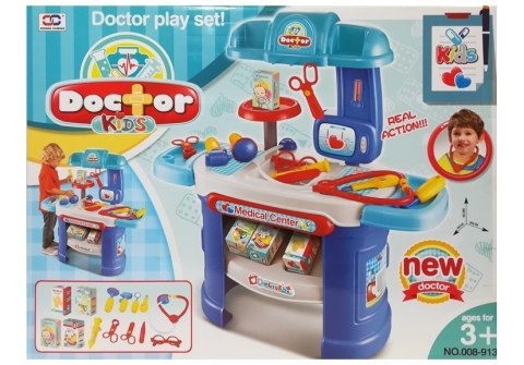 LEAN Toys Zestaw Gabinet Lekarski Niebieski LEAN Toys Zestaw Gabinet Lekarski Niebieski