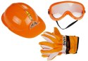 LEAN Toys Zestaw Majsterkowicza Piła Rękawice Kask Okulary﻿