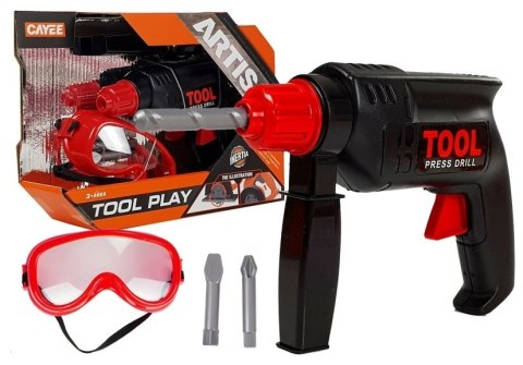 LEAN Toys Zestaw Majsterkowicza Wiertarka Dla Dzieci Z Okularami Narzędzia LEAN Toys Zestaw Majsterkowicza Wiertarka Dla Dzieci Z Okularami Narzędzia