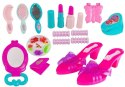LEAN Toys Zestaw Piękności w Walizce Wałki Klapki Koraliki