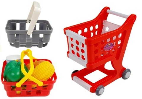 LEAN Toys Zestaw sklepowy kasa wózek LEAN Toys Zestaw sklepowy kasa wózek