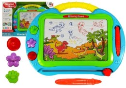 LEAN Toys Znikopis Turkusowy ze Stempelkami