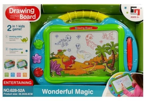 LEAN Toys Znikopis Turkusowy ze Stempelkami LEAN Toys Znikopis Turkusowy ze Stempelkami