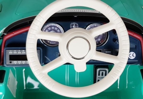LEAN CARS Auto na Akumulator BMW Retro Zielone Lakierowane LEAN CARS Auto na Akumulator BMW Retro Zielone Lakierowane
