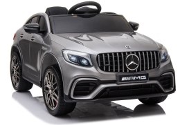 LEAN CARS Auto na akumulator Mercedes GLC 63S QLS-5688 Srebrny Lakier 4x4