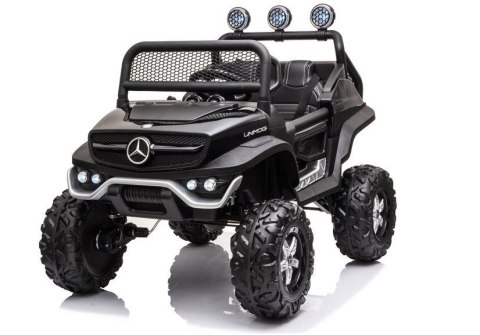 LEAN CARS Pojazd na Akumulator Mercedes Unimog S Czarny LEAN CARS Pojazd na Akumulator Mercedes Unimog S Czarny
