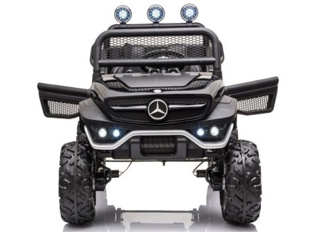 LEAN CARS Pojazd na Akumulator Mercedes Unimog S Czarny LEAN CARS Pojazd na Akumulator Mercedes Unimog S Czarny