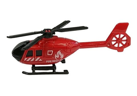 LEAN Toys Ciężarówka Straży Pożarnej Sorter Walizka z Autkami Helikopter Czerwona LEAN Toys Ciężarówka Straży Pożarnej Sorter Walizka z Autkami Helikopter Czerwona
