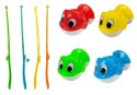 LEAN Toys Gra Zręcznościowa Łowienie Rybek 4 Wędki Niebieska