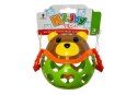 LEAN Toys Grzechotka Gryzak Misio Niedźwiadek 11 cm