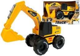LEAN Toys Koparka z Napędem Frykcyjnym Dźwięki i Światła