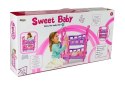 LEAN Toys Łóżeczko Piętrowe dla Lalek Różowe