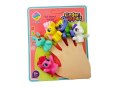 LEAN Toys Nakładki na palce Kucyki Pacynki Jednorożec 5 elem.