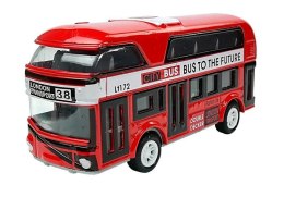 LEAN Toys Piętrowy Autobus Napęd Naciągowy 4 Kolorów