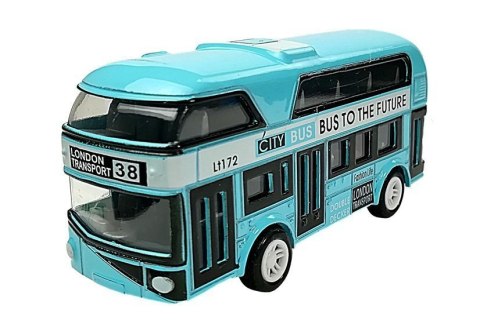 LEAN Toys Piętrowy Autobus Napęd Naciągowy 4 Kolorów LEAN Toys Piętrowy Autobus Napęd Naciągowy 4 Kolorów