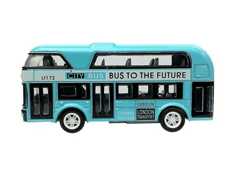 LEAN Toys Piętrowy Autobus Napęd Naciągowy 4 Kolorów LEAN Toys Piętrowy Autobus Napęd Naciągowy 4 Kolorów