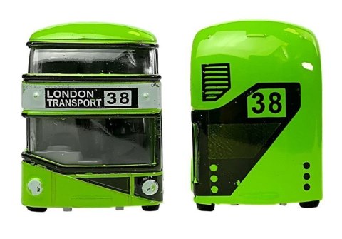 LEAN Toys Piętrowy Autobus Napęd Naciągowy 4 Kolorów LEAN Toys Piętrowy Autobus Napęd Naciągowy 4 Kolorów