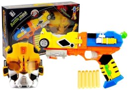 LEAN Toys Pistolet na Strzałki Piankowe Robot 2w1 Maska