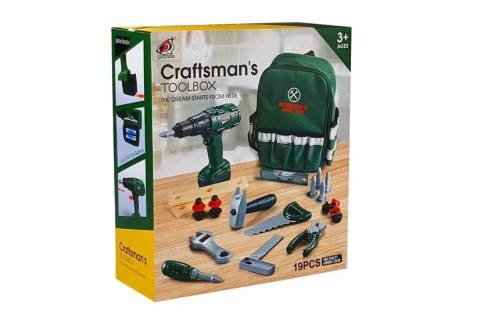 LEAN Toys Plecak Majsterkowicza Zestaw Narzędzi Wiertarka LEAN Toys Plecak Majsterkowicza Zestaw Narzędzi Wiertarka
