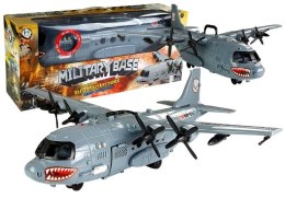 LEAN Toys Wojskowy Samolot Baza Militarna Światła i Dźwięki