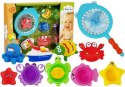 LEAN Toys Zabawki Do Kąpieli Siatka Podbierak Rozgwiazda Żółw