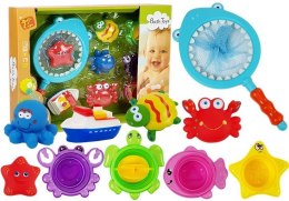 LEAN Toys Zabawki Do Kąpieli Siatka Podbierak Rozgwiazda Żółw