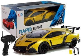 LEAN Toys Zdalnie Sterowane Sportowe Autko 1:10 Złote R/C