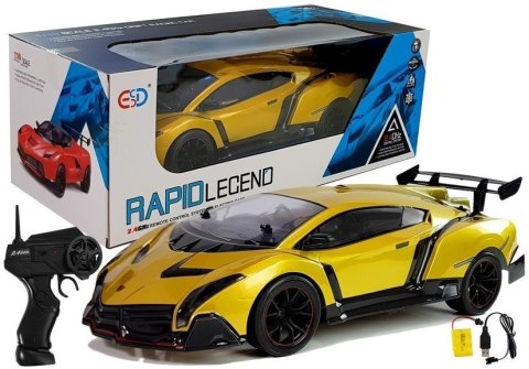 LEAN Toys Zdalnie Sterowane Sportowe Autko 1:10 Złote R/C