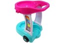 LEAN Toys Zestaw Do Sprzątania Na Wózku Odkurzacz Różowy