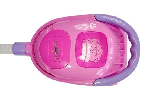 LEAN Toys Zestaw Do Sprzątania Na Wózku Odkurzacz Różowy LEAN Toys Zestaw Do Sprzątania Na Wózku Odkurzacz Różowy